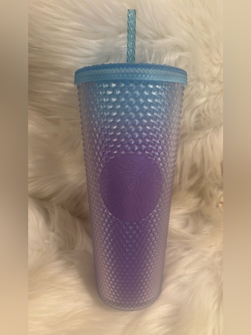 2024 Blue Purple Gradient STARBUCKS Studded 24oz (Venti) Cold Tumbler - NEW